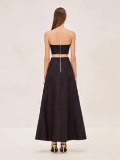 Gardenia Skirt -Lunora Shop ALINI GARDENIA BLACK BACK 1 60082bd2 9211 409e 8d34 836952d4182d