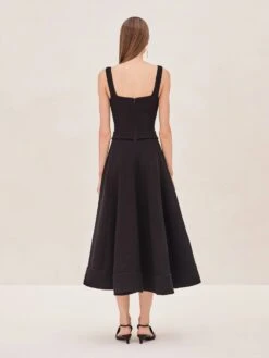 Fiore Dress -Lunora Shop FIORE DRESS BLACK BACK