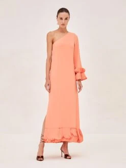 Jamie Dress -Lunora Shop JAMIE DRESS PEACH FRONT 166fbf2f 3b56 4a62 b815 68468b002d5b