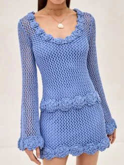 Lunora Shop -Lunora Shop KITSA DRESS BLUE ALT