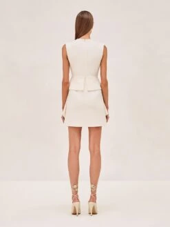 Mckenna Dress -Lunora Shop MCKENNA DRESS IVORY BACK