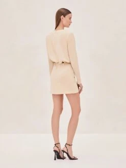 Morci Dress -Lunora Shop MORCI DRESS CREAM BACK