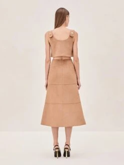 Sinead Skirt 5 Sinead Skirt -Lunora Shop NORIE SINEAD TAN BACK 1
