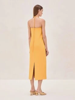 Sezane Dress -Lunora Shop SEZANE DRESS GOLD BACK